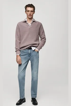 MANGO Regular-Fit-Jeans im Used-Look - Herren - 42
