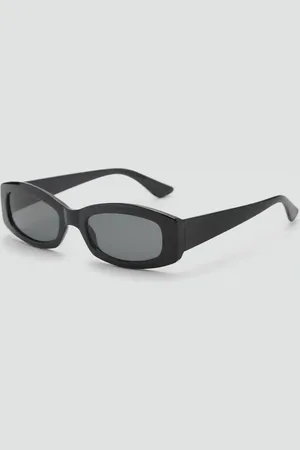 MANGO Sonnenbrille mit kontrastierender rechteckiger Fassung - Damen - Einheitsgröße