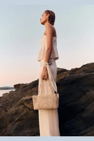 MANGO Baumwoll-Top mit Rüschendetail - Damen - S