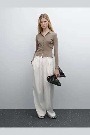 Massimo Dutti Cardigan Mit Gewellten Borten