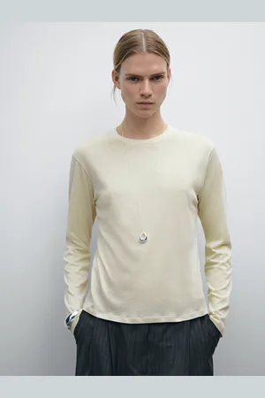 Massimo Dutti Langarmshirt Aus 100 % Baumwolle