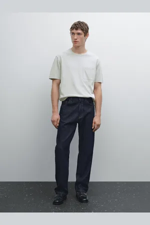 Massimo Dutti T-Shirt Aus 100 % Baumwolle Mit Kurzen Ärmeln