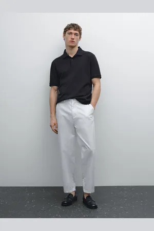 Massimo Dutti Pikee-Poloshirt Aus Baumwolle Mit Mikro-Strukturmuster