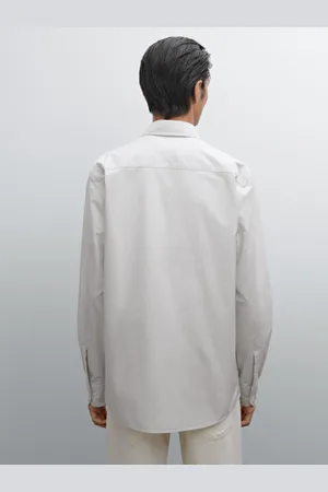 Massimo Dutti Popelinhemd Im Slim-Fit Mit Streifen