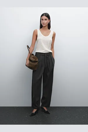 Massimo Dutti Strick-Top Mit Trägern Und Stanzmuster