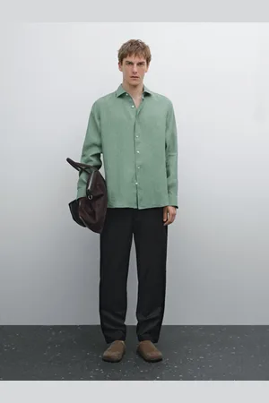 Massimo Dutti Leichtes Hemd Aus Reinem Leinen Im Regular-Fit