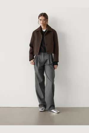 Massimo Dutti Kurze Jacke Aus Wollmischgewebe