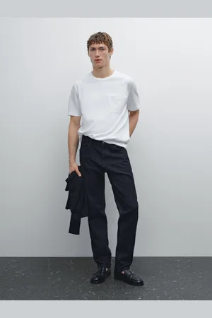Massimo Dutti T-Shirt Aus 100 % Baumwolle Mit Kurzen Ärmeln