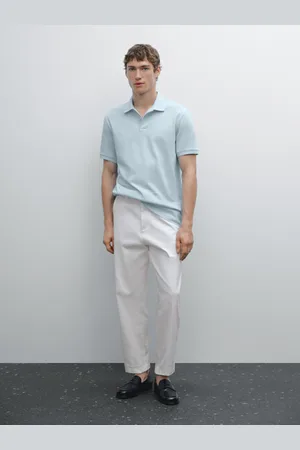 Massimo Dutti Pikee-Poloshirt Aus Baumwolle Mit Mikro-Strukturmuster