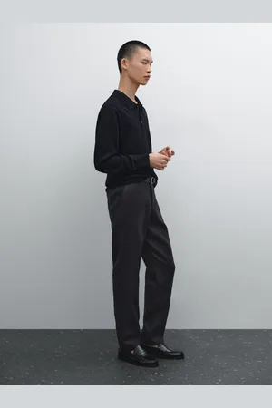 Massimo Dutti Hose Im Tapered-Fit Aus 100 % Leinen