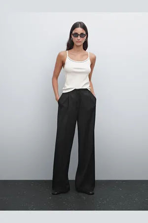 Massimo Dutti Strick-Top Mit Trägern Und Spitze