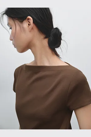 Massimo Dutti Geripptes Shirt Aus 100 % Baumwolle