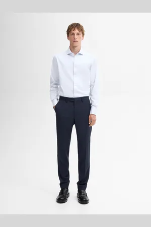 Massimo Dutti Slim-Fit-Hemd Aus Baumwolle Mit Doppelten Manschetten