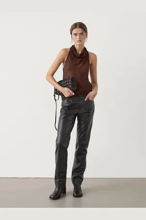 Massimo Dutti Neckholder-Top Mit Lockerem Strickmuster