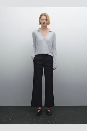 Massimo Dutti Jeans-Schlaghose Mit Baumwolle