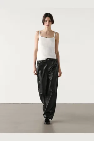 Massimo Dutti Pointelle-Top Schleife