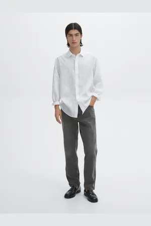 Massimo Dutti Hemd Im Slim-Fit Aus 100 % Leinen