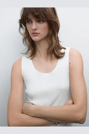 Massimo Dutti Stricktop Aus Baumwollmischgewebe