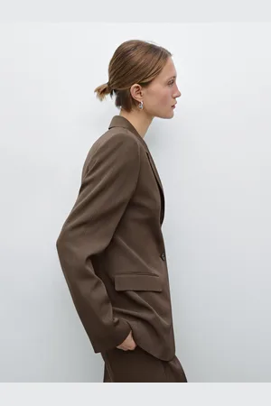 Massimo Dutti Figurbetonter Blazer Aus Wollmischgewebe