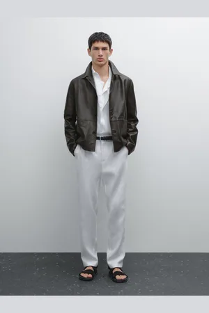 Massimo Dutti Hose Im Tapered-Fit Aus 100 % Leinen