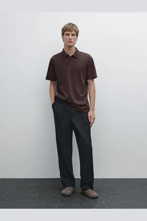 Massimo Dutti Poloshirt Mit Kurzen Ärmeln Aus Baumwollmischgewebe