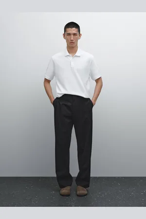 Massimo Dutti Pikee-Poloshirt Aus Baumwolle Mit Mikro-Strukturmuster