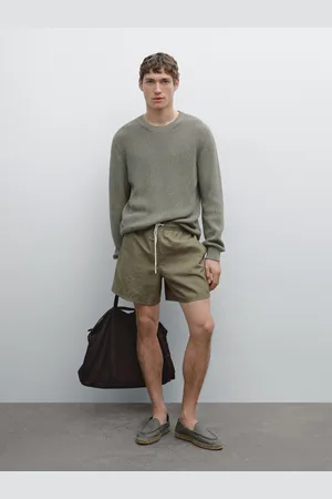 Massimo Dutti Unifarbene Badeshorts Im Regular-Fit