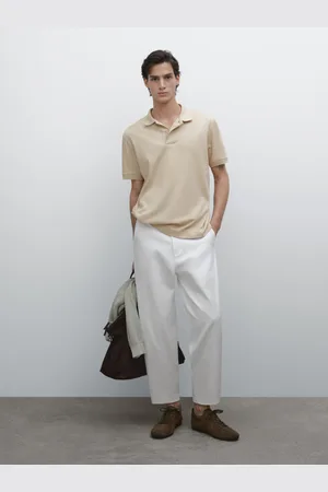Massimo Dutti Trikot-Poloshirt Aus Baumwolle Mit Kurzen Ärmeln