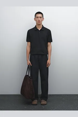 Massimo Dutti Pikee-Poloshirt Aus Baumwolle Mit Mikro-Strukturmuster
