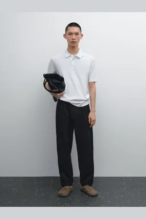 Massimo Dutti Trikot-Poloshirt Aus 100 % Baumwolle Mit Strukturmuster
