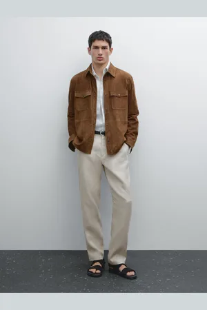 Massimo Dutti Hose Im Tapered-Fit Aus 100 % Leinen