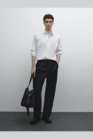 Massimo Dutti Slim-Fit-Hemd Aus Baumwollmischgewebe Im Streetstyle