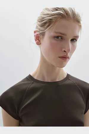 Massimo Dutti Slim-Fit-Shirt Aus Baumwolle Mit Raglanärmeln