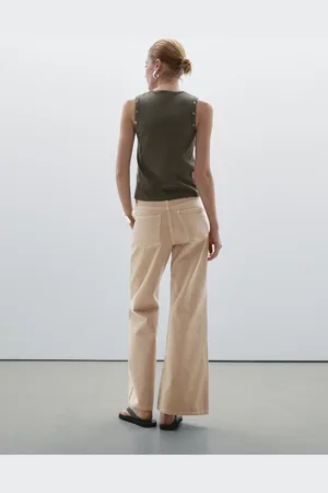 Massimo Dutti Jeans-Schlaghose Mit Mid-Rise-Bund