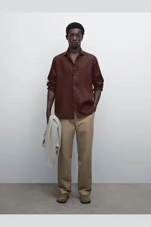 Massimo Dutti Hemd Im Slim-Fit Aus 100 % Leinen