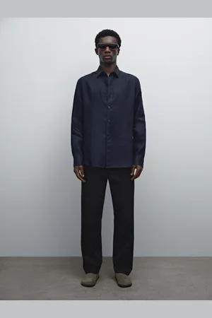 Massimo Dutti Hemd Im Slim-Fit Aus 100 % Leinen