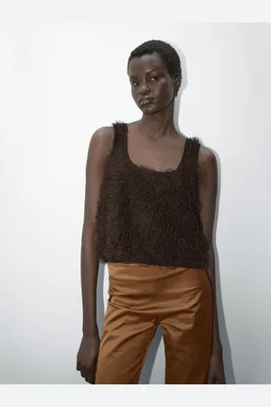 Massimo Dutti Stricktop Mit Bouclé-Garn