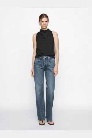 Massimo Dutti Wide-Leg-Jeans Mit Halbhohem Bund