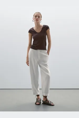 Massimo Dutti Shirt Mit Lockerem Pointelle-Strickmuster