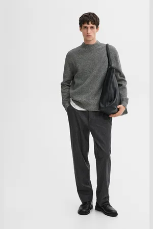 Massimo Dutti Gerippter Strickpullover Aus Wollmischgewebe
