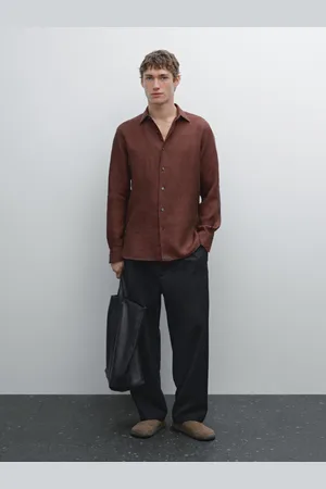 Massimo Dutti Regular-Fit-Hemd Aus 100 % Leinen