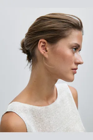 Massimo Dutti Ärmelloses Jersey-Shirt In Metallic-Optik