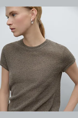 Massimo Dutti Kurzarmshirt Mit Textur