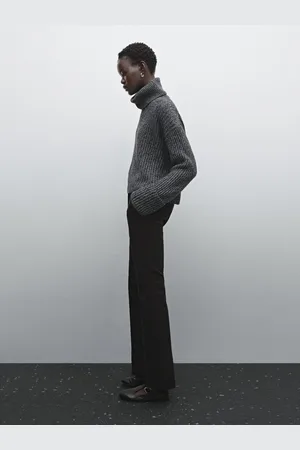 Massimo Dutti Slim-Fit-Schlaghose Mit Tiefem Bund