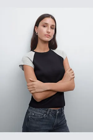 Massimo Dutti Geripptes Ärmelloses Shirt Aus Baumwolle