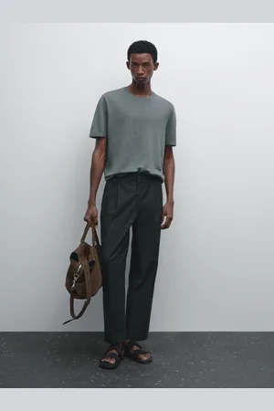 Massimo Dutti Strickshirt Aus Reinem Leinen Mit Kurzen Ärmeln