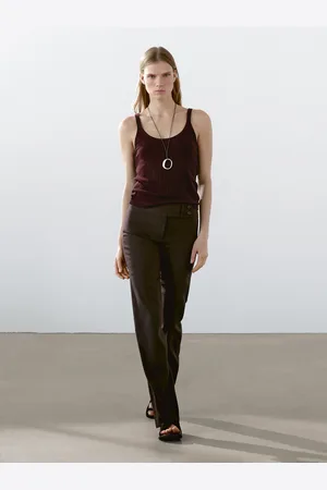 Massimo Dutti Ärmelloses Strickshirt Aus Reiner Baumwolle