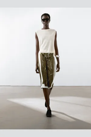 Massimo Dutti Ärmelloses Shirt Aus Fließendem Gewebe