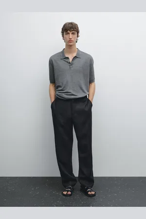 Massimo Dutti Trikot-Poloshirt Aus 100 % Leinen
