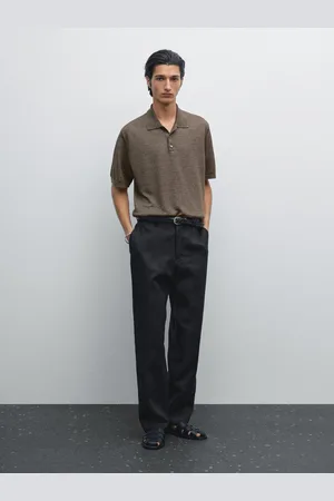 Massimo Dutti Trikot-Poloshirt Aus 100 % Leinen